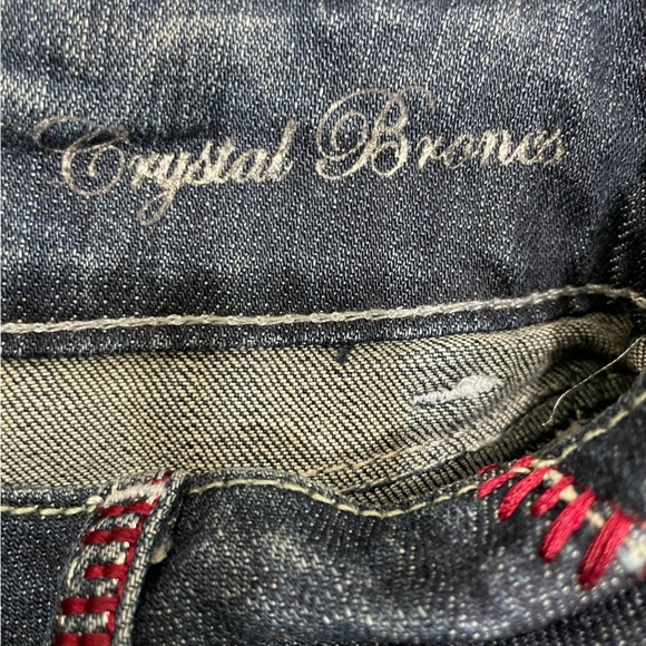 Cowgirl Tuff Co Jeans. Bootcut Women’s Size 28 Length 33 Studded Red Details - Picture 14 of 16